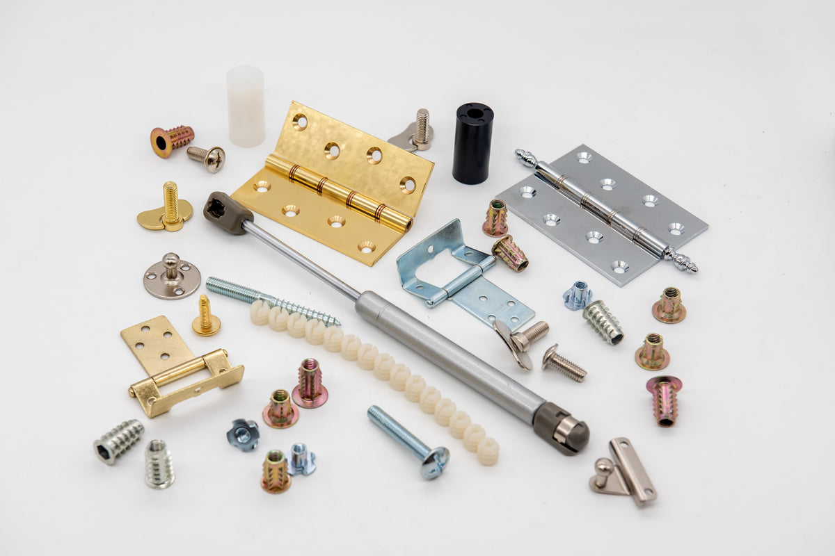 Inserts, T-Nuts, Bolts & Hinges