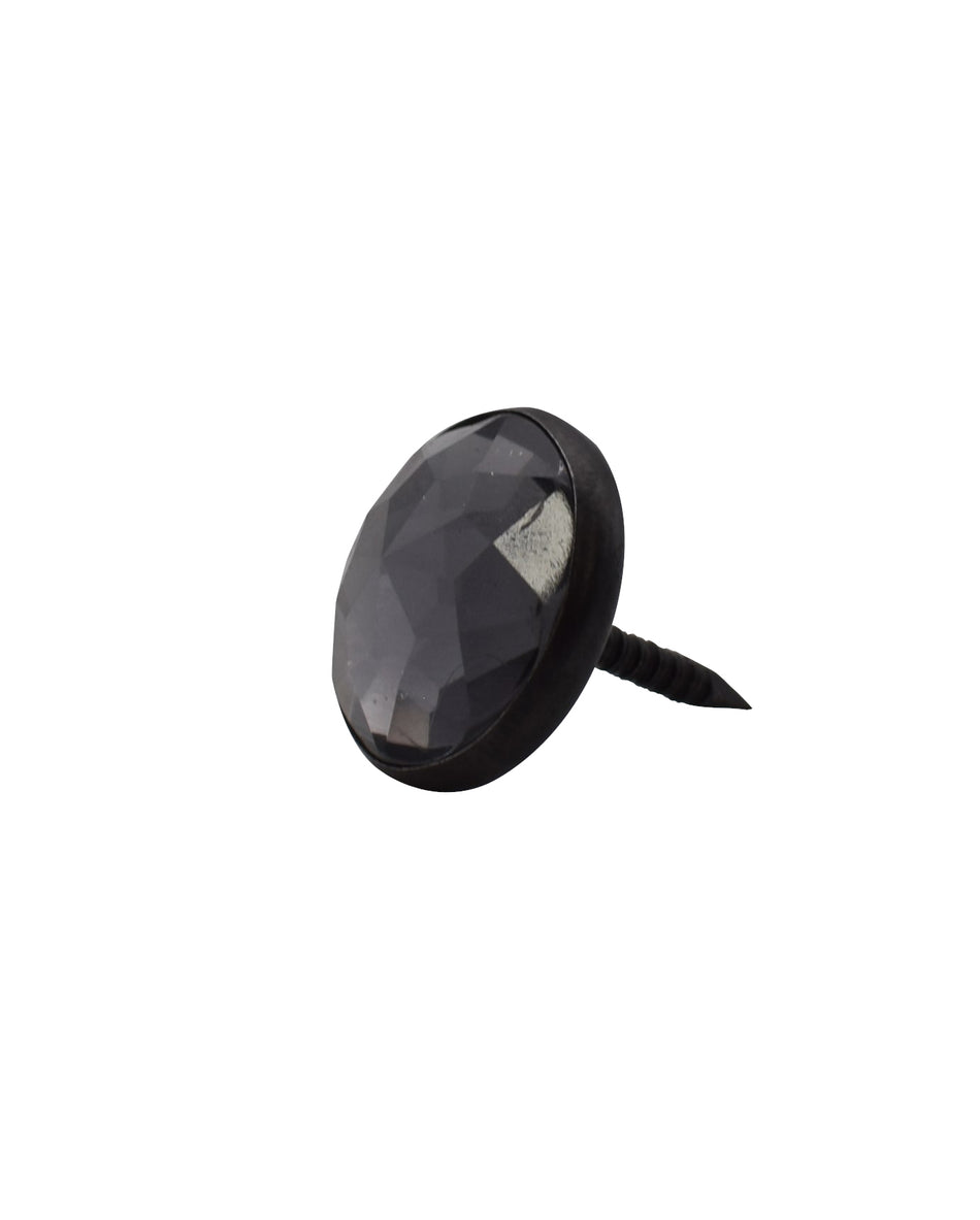 Diamante Serrated Nail Back Button