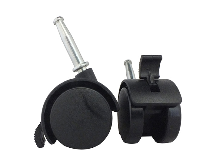 Black Twin Wheel Castor with Brake