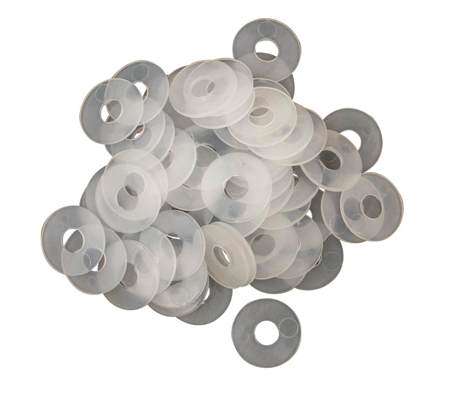 PVC Rosette Tape Washer - Opaque