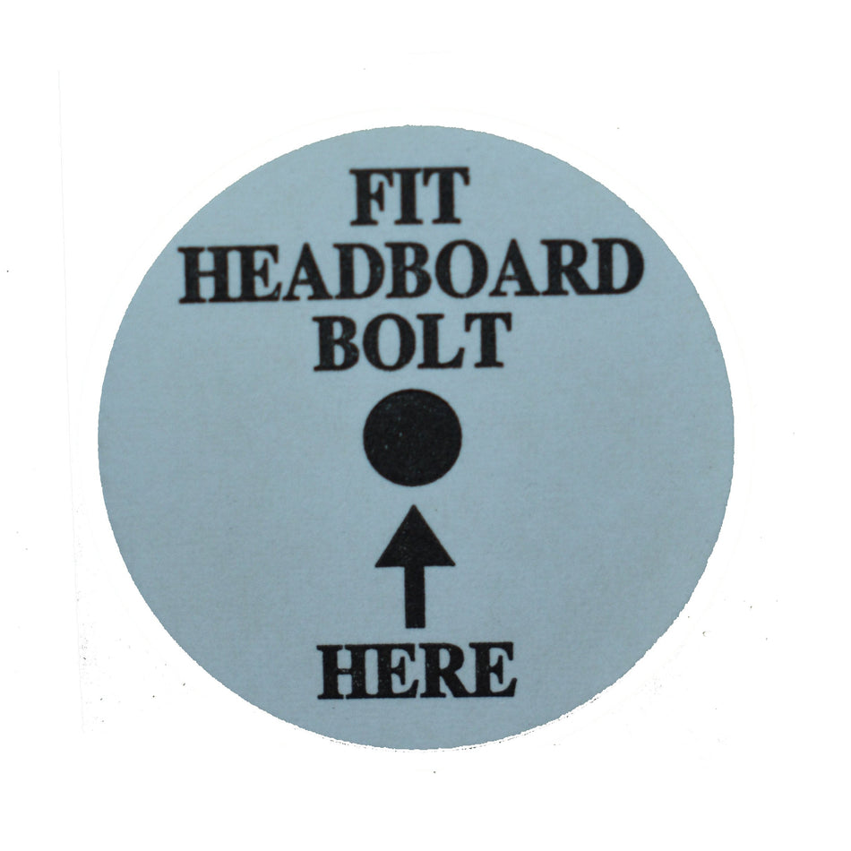 Headboard Bolt Sticker