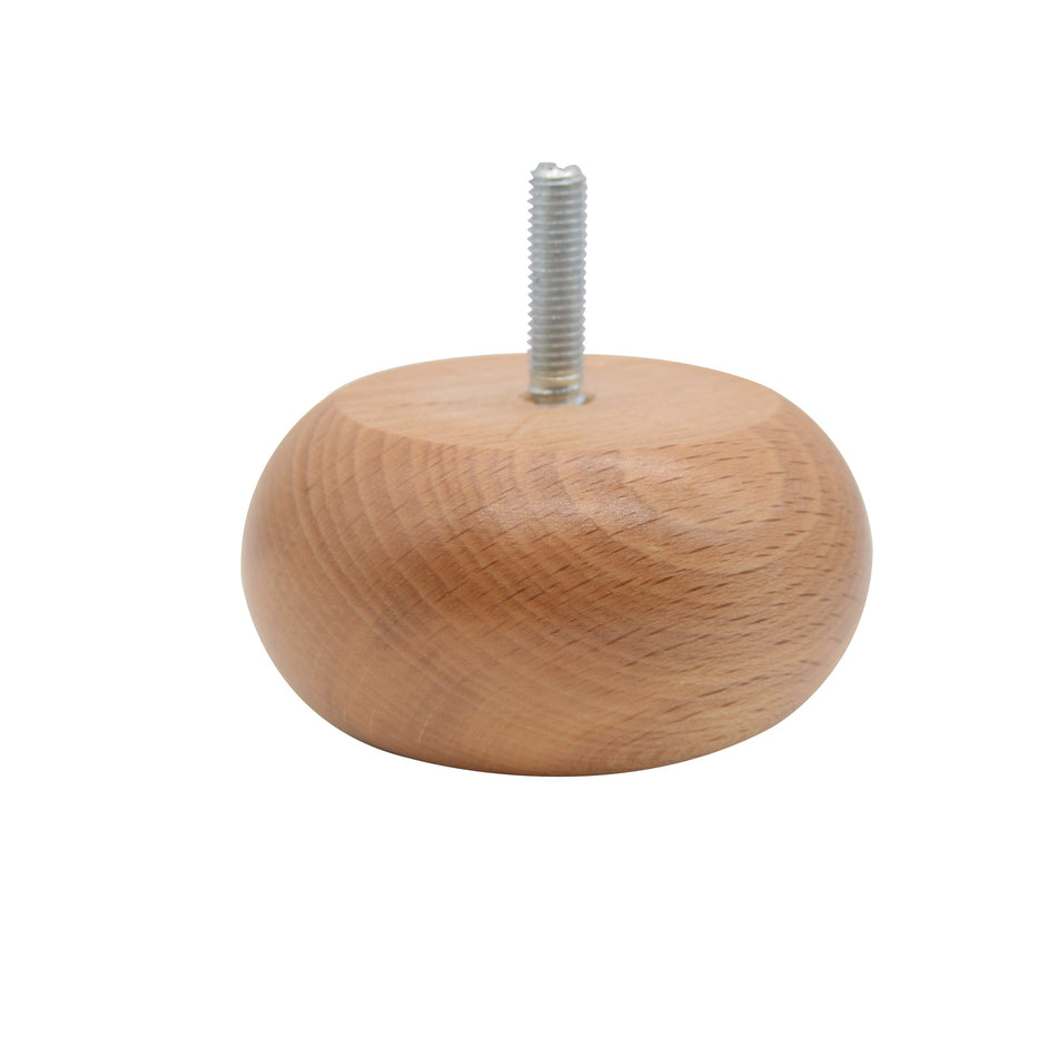 Wooden Bun Foot M8 Thread