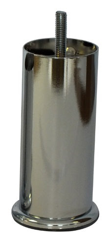 Chrome Metal Leg with M8 Threaded Bolt
