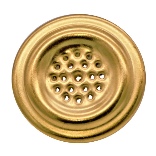 #VL40 VENT 24c GOLD PLTD/S.BRASS GRILL/ZP EYELET