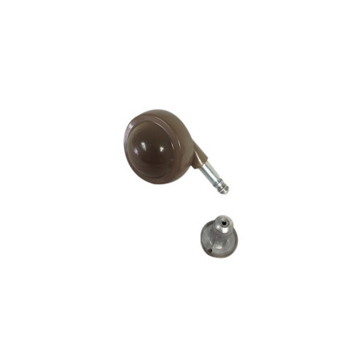 #50mm BROWN Z/A BALL CASTOR 46/SKT