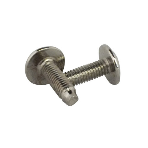 M8 x 20mm MUSH HEAD NICKELED BOLT