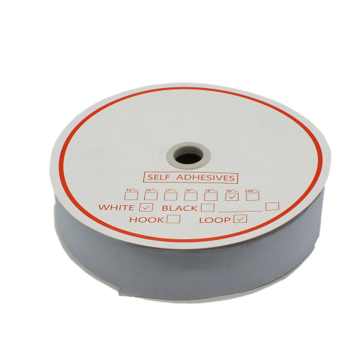 50mm WHITE LOOP S/ADHESIVE - BOX of 500M