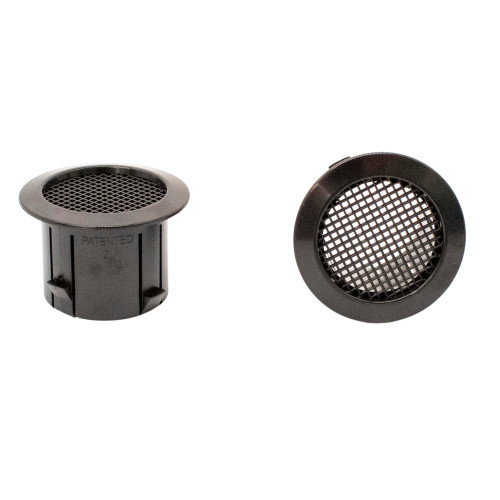 #STORAGE VENT 15mm/20mm PLAIN BLACK - BAG of 200