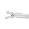 No:5 163cm WHITE SPIRAL CLOSED END ZIP/PINLOCK SLIDER - BOX of 250