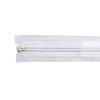 No:5 109cm WHITE SPIRAL CLOSED END ZIP/AUTOLOCK SLIDER - BOX of 250